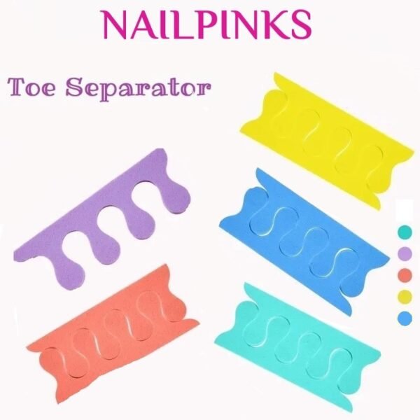 20pcs (10 pairs), Toe Separator Pedicure Toe Separators, Toe Separators Pedicure for Nail Polish Nail Salon, for Women & Girls