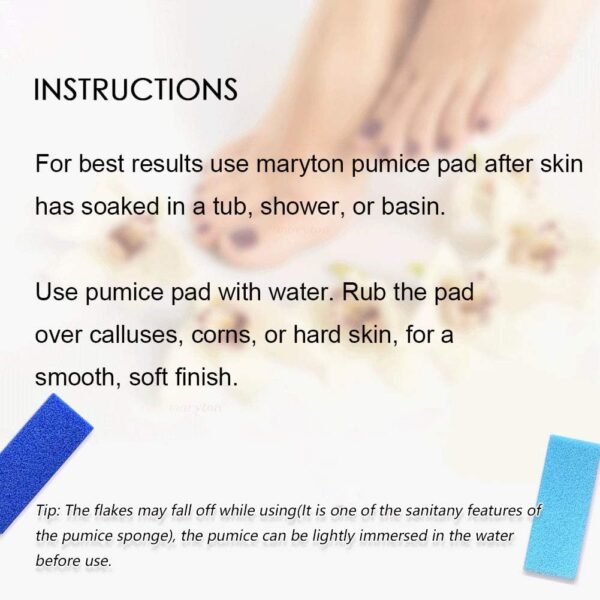 Pumice Stone for Feet -2-in-1 Dual Grit (Medium + Coarse) Callus Remover, Pedicure Stone & Ped File Scrubber for Smooth Feet and Heels (4 Pack) - Image 10