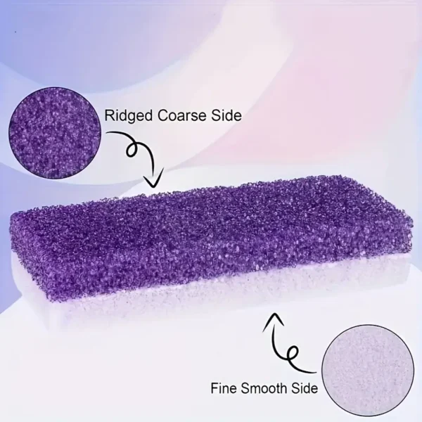 Pumice Stone for Feet -2-in-1 Dual Grit (Medium + Coarse) Callus Remover, Pedicure Stone & Ped File Scrubber for Smooth Feet and Heels (4 Pack) - Image 5