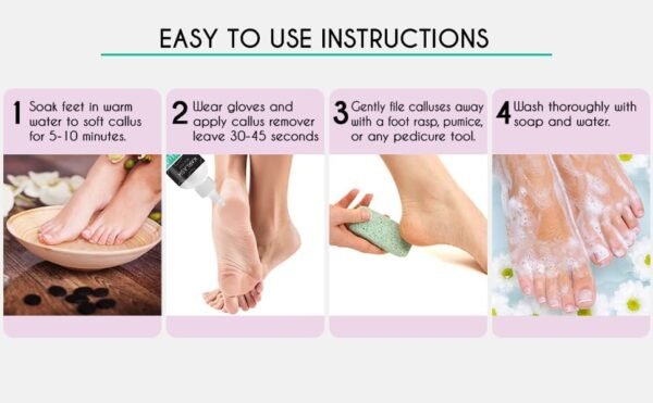 Pumice Stone for Feet -2-in-1 Dual Grit (Medium + Coarse) Callus Remover, Pedicure Stone & Ped File Scrubber for Smooth Feet and Heels (4 Pack) - Image 14