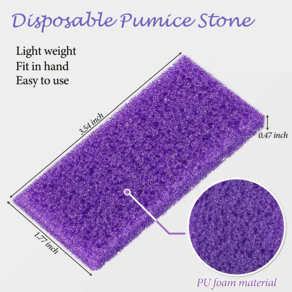 Pumice Stone for Feet -40 PCS Disposable Callus Remover for Nail Salon Pedicure (Purple) - Image 3