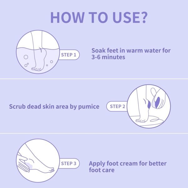 Pumice Stone for Feet -2-in-1 Dual Grit (Medium + Coarse) Callus Remover, Pedicure Stone & Ped File Scrubber for Smooth Feet and Heels (4 Pack) - Image 8