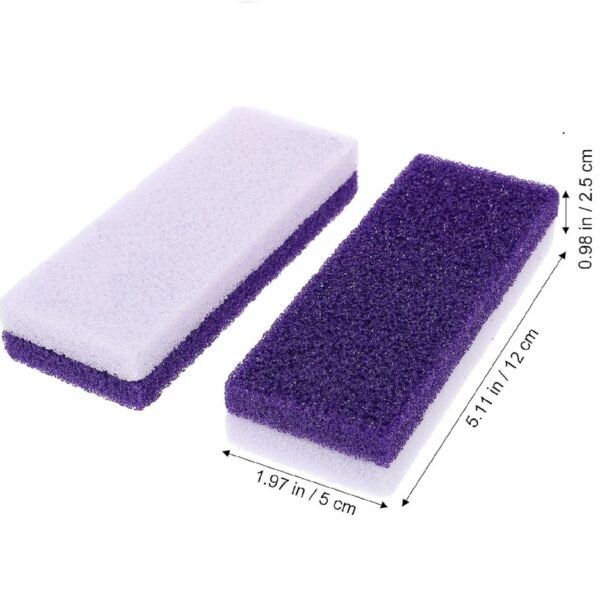 Pumice Stone for Feet -2-in-1 Dual Grit (Medium + Coarse) Callus Remover, Pedicure Stone & Ped File Scrubber for Smooth Feet and Heels (4 Pack) - Image 4
