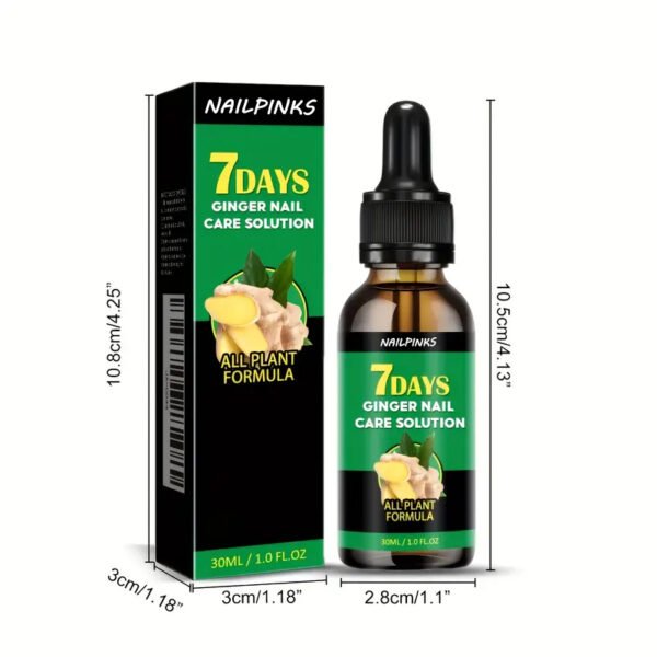 NAILPINKS, Turmeric Nail, 1oz - 5-Day Cycle Formula with Ginger Extract And Acetic Acid for All Skin Types to Protect Nails - Image 3