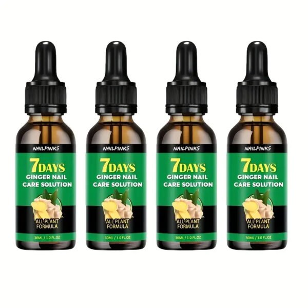 NAILPINKS, Turmeric Nail, 1oz - 5-Day Cycle Formula with Ginger Extract And Acetic Acid for All Skin Types to Protect Nails