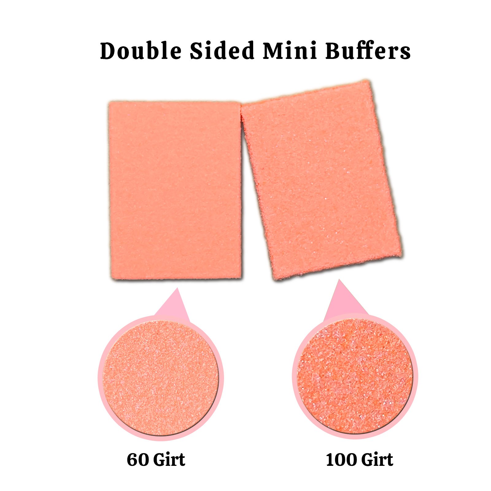 560 pcs Mini Nail Buffer Blocks, Nail Polisher, Manicure Tool, Shine Nails 60/100 Grit Sponge Buffing Sanding Block File Manicure Tools Bulk Orange - Image 3