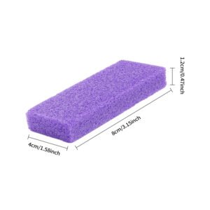 Alternative view of Pumice Stone for Feet -12 PCS Disposable Callus Remover for Nail Salon Pedicure, 8.0cm*4.0cm*1.2cm (Purple)